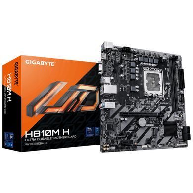 Gigabyte Материнська плата H810M K s1851 H810 2xDDR5 M.2 HDMI DP mATX H810M_K фото
