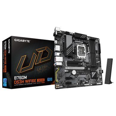 Gigabyte Материнская плата B760M DS3H WF6E GEN5 s1700 B760 4xDDR5 M.2 Wi-Fi BT HDMI B760M_DS3H_WF6E_GEN5 фото