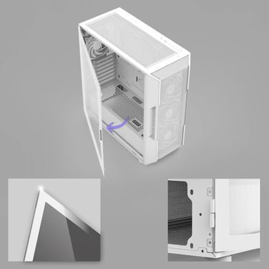 Zalman Корпус I3 Neo V2 без БЖ 2xUSB3.0, 1x Type C, 4x120мм RGB, VGA 400мм, LCS ready, TG Side Panel, ATX, білий I3NEOV2WHITE фото