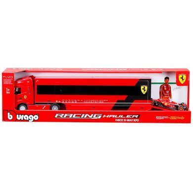 Ігровий набір - ВАНТАЖІВКА-ТЯГАЧ IVECO S-WAY ТА БОЛІД SF-24 (1:43) 18-36867 фото