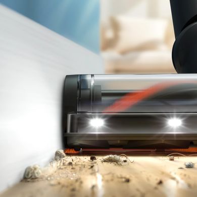 Philips Пилосос безпровідний Aqua Series 7000, вологе прибирання, конт пил -0.6л, автон. робота до 80хв, LED підствітка, турборежим, чорно-блакитний XC7163/01 фото