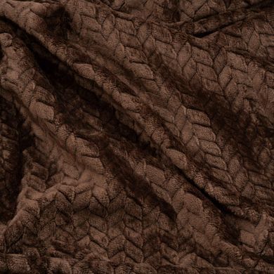 ARDESTO Плед Jacquard Braid 160х200см, 100% поліестер, коричневий