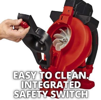 Einhell Повітродув-пилосос садовий акумуляторний GE-LB 36/230 Li E - Solo 36В PXC 230км/год 700куб/год 45л 3.1кг без АКБ і ЗП 3433630 фото