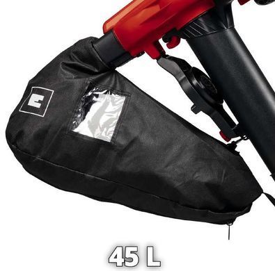 Einhell Повітродув-пилосос садовий акумуляторний GE-LB 36/230 Li E - Solo 36В PXC 230км/год 700куб/год 45л 3.1кг без АКБ і ЗП 3433630 фото