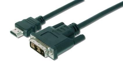 Кабель ASSMANN HDMI to DVI-D (AM/AM) 2m, black AK-330300-020-S фото