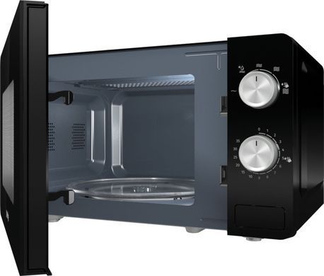 Gorenje Мікрохвильова піч, 17л, мех. керув., 700Вт, чорний MO17E1B фото