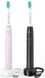 Philips Щетка зубная электр. Sonicare 3100 series набор, 31т. колеб/мин, насадок-1, 2 шт в наборе, розовый, черный 1 - магазин Coolbaba Toys