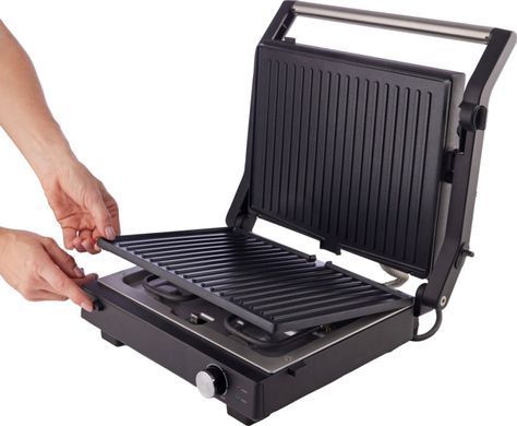 Gorenje Grill Gorenje clamping, 2000W, temp. regimes-7, removable plates, 180 opening, metal, black GCG2000M фото