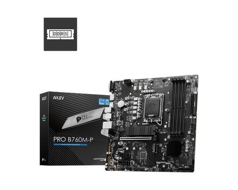 MSI Материнcька плата PRO B760M-P s1700 B760 4xDDR5 HDMI DP D-Sub mATX 911-7E02-030 фото