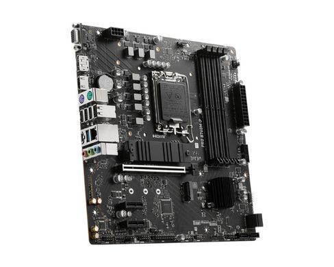 MSI Материнcька плата PRO B760M-P s1700 B760 4xDDR5 HDMI DP D-Sub mATX 911-7E02-030 фото