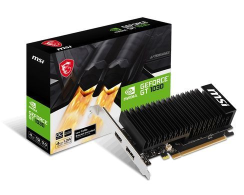 MSI Видеокарта GeForce GT 1030 4GB GDDR4 LP OC 912-V812-037 фото