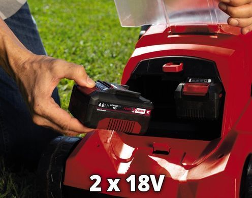 Einhell Газонокосарка GE-CM 36/37 Li-Solo, PXC, акум., 37см, 45л, 14.3кг, (без АКБ та ЗП) 3413172 фото
