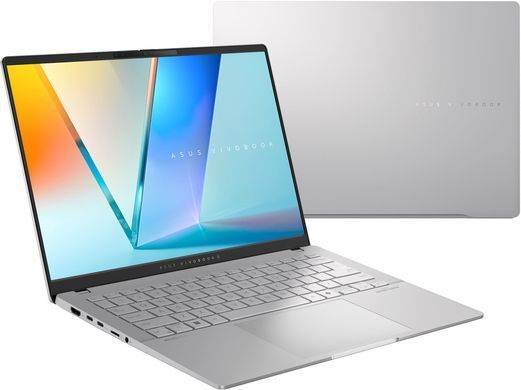 ASUS Ноутбук ASUS Vivobook S 14 M5406KA-SF150 14" FHD OLED, AMD AI 5 340, 16GB, F512GB, UMA, NoOS, Сріблястий 90NB15W1-M008H0 фото