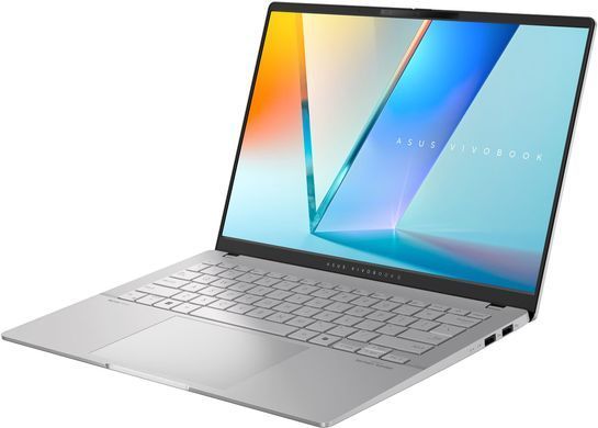 ASUS Ноутбук ASUS Vivobook S 14 M5406KA-SF150 14" FHD OLED, AMD AI 5 340, 16GB, F512GB, UMA, NoOS, Сріблястий 90NB15W1-M008H0 фото