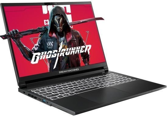 Dream Machines Ноутбук Dream Machines RT5060-15 15.3FHD+ IPS, AMD AI 9 HX 370, 32GB, F1TB, NVD5060-8, DOS, чорний RT5060-15UA24 фото