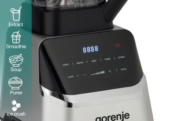 Gorenje Gorenje stationary blender 1500W, bowl-2000ml, displey, chopper, black-inox