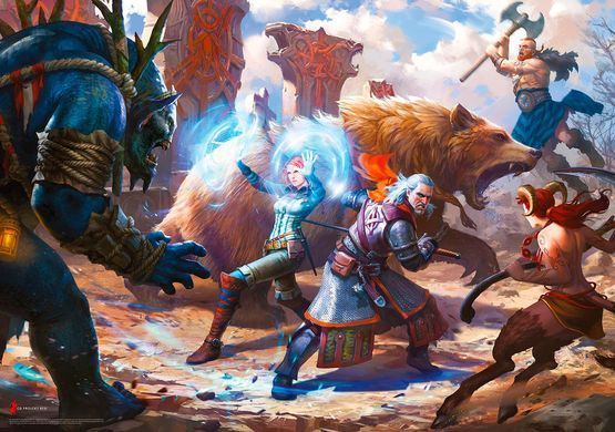 GoodLoot Пазл Witcher: Geralt & Triss in Battle puzzles 1000 эл. 5908305233619 фото