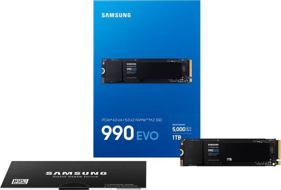 Samsung Накопитель SSD M.2 1TB PCIe 4.0 990EVO MZ-V9E1T0BW фото