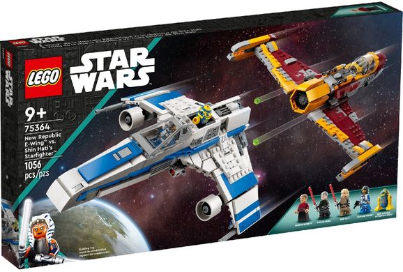 LEGO Конструктор Star Wars™ Винищувач Нової Республіки «E-Wing» проти Зоряного винищувача Шин Хаті 75364 фото