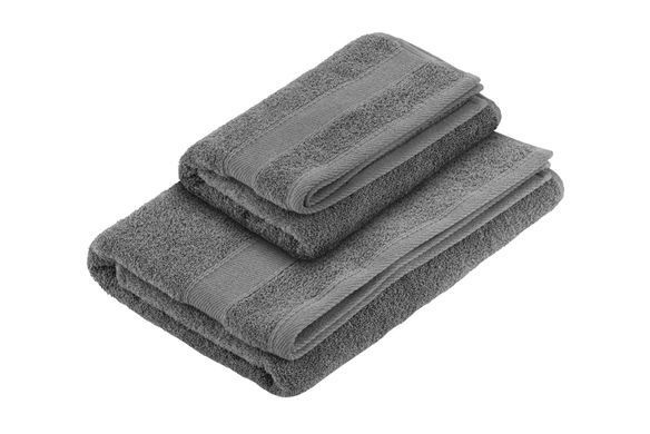 ARDESTO Рушник махровий SuperSoft, сірий, 50х90см, 100% бавовна