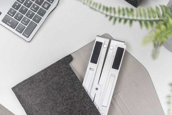 Digitus Подставка для ноутбука Variable Notebook Stand, до 17'', USB-C Dock 5-Port, серая DA-90424 фото
