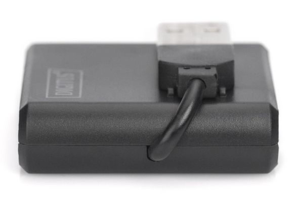 Digitus Концентратор USB 2.0, 4 порта, чорний DA-70217 фото