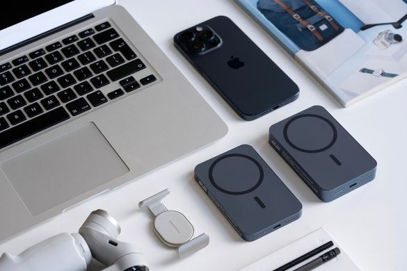 2E Портативное зарядное устройство Power Bank Wireless QI 5000мА&middot;год, 20Вт, PD, синий 2E-PB0545-BLUE фото