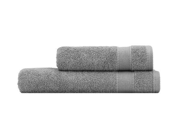 ARDESTO Рушник махровий SuperSoft, сірий, 50х90см, 100% бавовна