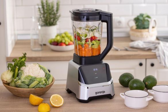 Gorenje Gorenje stationary blender 1500W, bowl-2000ml, displey, chopper, black-inox