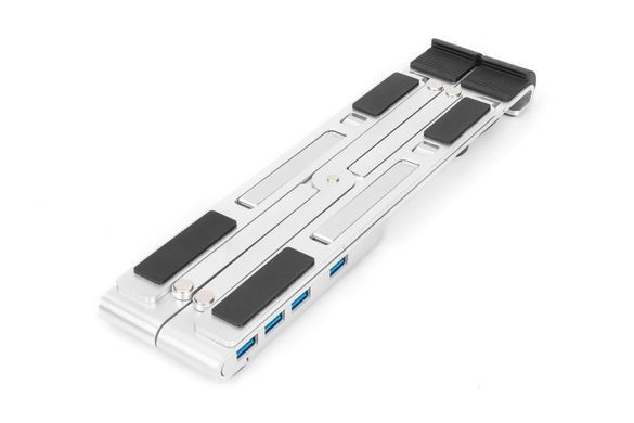Digitus Подставка для ноутбука Variable Notebook Stand, до 17'', USB-C Dock 5-Port, серая DA-90424 фото