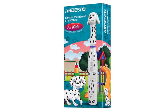 Електрична зубна щітка Ardesto ETB-003DOG дитяча/3 насадки/IPX6 ETB-003DOG фото