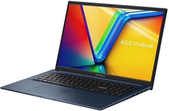ASUS Ноутбук Vivobook 17 X1704VA-AU756 17.3" FHD IPS, Intel i3-1315U, 16GB, F512GB, UMA, NoOS, Голубой 90NB10V2-M00V30 фото