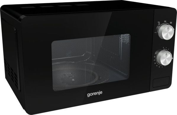 Gorenje Мікрохвильова піч, 17л, мех. керув., 700Вт, чорний MO17E1B фото