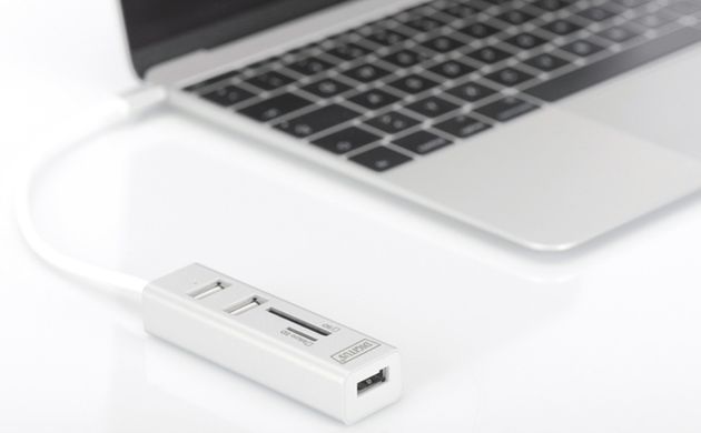 Digitus Сетевой концентратор OTG USB 2.0 типа С DA-70243 фото