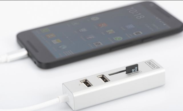 Digitus Сетевой концентратор OTG USB 2.0 типа С DA-70243 фото