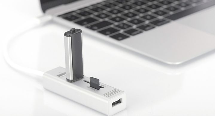 Digitus Сетевой концентратор OTG USB 2.0 типа С DA-70243 фото