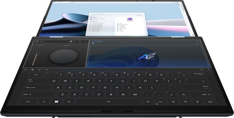 ASUS Ноутбук Zenbook DUO UX8406CA-QL214X 14" FHD OLED, Intel Ultra 7 255H, 32GB, F2TB, UMA, Win11P, Сірий 90NB14X1-M00BR0 фото