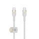 Belkin Кабель USB-С - USB-C витой, силиконовый, с ремешком на магните, 1м, белый 21 - магазин Coolbaba Toys