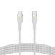 Belkin Кабель USB-С - USB-C витой, силиконовый, с ремешком на магните, 1м, белый 23 - магазин Coolbaba Toys