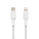 Belkin Кабель USB-C > Lightning заряджання/синхронізації 2м, 30Вт, Type-C, плетений, білий 5 - магазин Coolbaba Toys