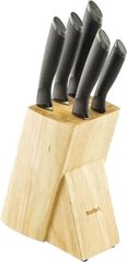 Tefal Набір ножів 5 шт COMFORT в деревяній колоді, нержавіюча сталь, пластик. K221SA04 фото