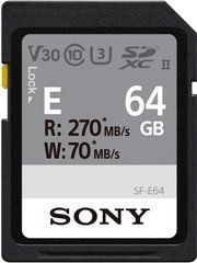 Sony Карта пам'яті 64GB SDXC C10 UHS-II U3 V60 R270/W70MB/s Entry - купити в інтернет-магазині Coolbaba Toys