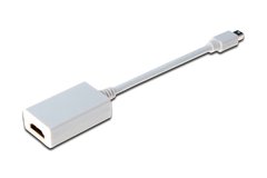Адаптер ASSMANN mini DisplayPort to HDMI (AM/AF) 0.15m white AK-340404-001-W фото