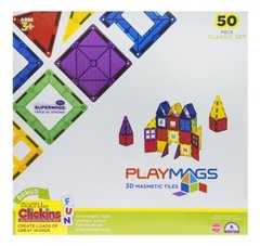 Конструктор Playmags магнітний набір 50 ел. PM152 - купити в інтернет-магазині Coolbaba Toys