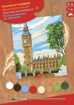 Набор для творчества Sequin Art PAINTING BY NUMBERS JUNIOR Биг Бен SA1331 фото