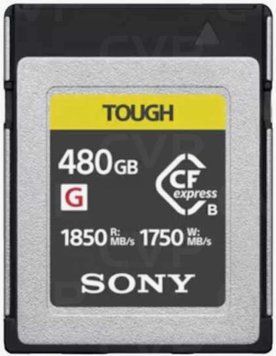 Sony Карта памяти CFexpress Type B 480GB R1850/W1750MB/s Tough CEBG480T.CE7 фото