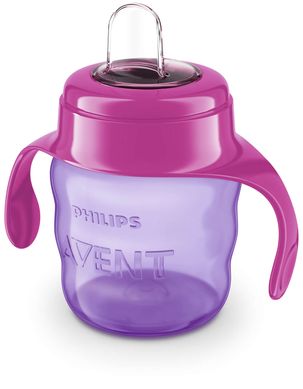 Чашка-непроливайка Avent с мягким носиком розовая 200 мл 6+ 1 шт. SCF551/03 фото