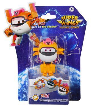 Super Wings Super Wings Transformer Toy Transform-a-Bots Tiki, 12.5cm EU780059 фото