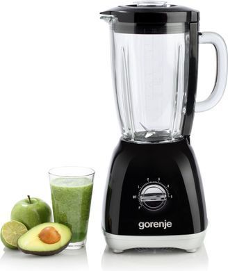 Gorenje Блендер стаціонарний 800Вт, чаша-1800мл, скло, чорний