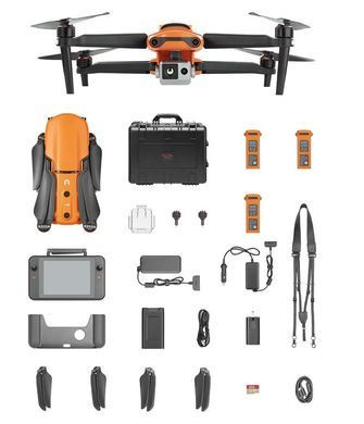 Autel Дрон EVO II Dual Rugged Bundle (640T) V3, FCC, Anti-Interference, Orange 102001518 фото
